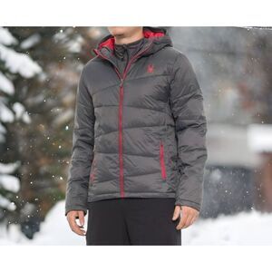 Spyder Nexus Winter Jacket Men’s Medium Insulated Puffer Thermaweb Gray  NWT$199